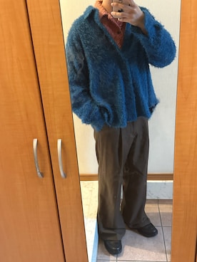 「CASPER JOHN（キャスパージョン）のアイテム（スラックス）」を使った、Eneさん（メンズ・163cm）の春コーディネート