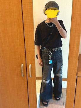「アイテム（ハンドバッグ）」を使った、Eneさん（メンズ・163cm）の夏コーディネート