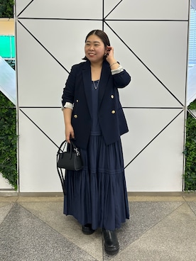 「アイテム（ピアス（両耳用））」を使った、Shirabeさん（レディース・155cm）の冬コーディネート