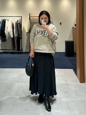 「アイテム（アクセサリー）」を使った、Shirabeさん（レディース・155cm）の冬コーディネート