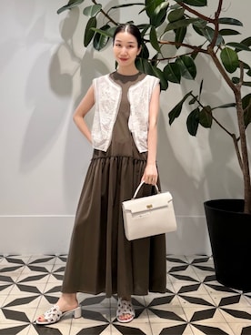 「MACPHEE（マカフィー）のアイテム」を使った、Nito_TOMORROWLANDさん（レディース・158cm）の夏コーディネート