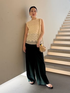 「MACPHEE（マカフィー）のアイテム」を使った、Nito_TOMORROWLANDさん（レディース・158cm）の夏コーディネート