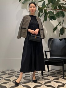 BALLSEY ボールジィ【36】コットンジャージーコンビシャーリングワンピース BALLSEY（ボールジィ）の「コットンジャージーコンビ