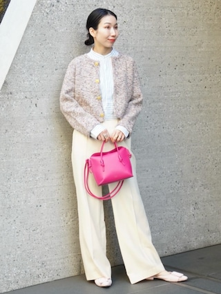 MACPHEE（マカフィー）の「ミックスヤーンツイード クルーネック