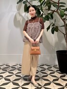 BALLSEY（ボールジィ）の「ミックスファー キャミソールプルオーバー
