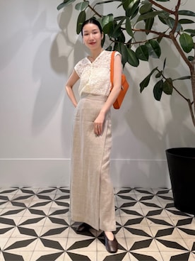 「MACPHEE（マカフィー）のアイテム」を使った、Nito_TOMORROWLANDさん（レディース・158cm）の夏コーディネート