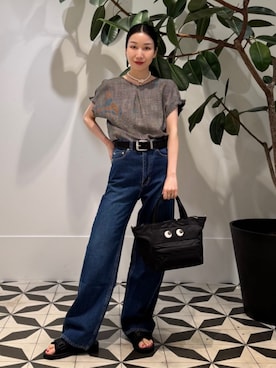 「suicoke（スイコック）のアイテム」を使った、Nito_TOMORROWLANDさん（レディース・158cm）の夏コーディネート