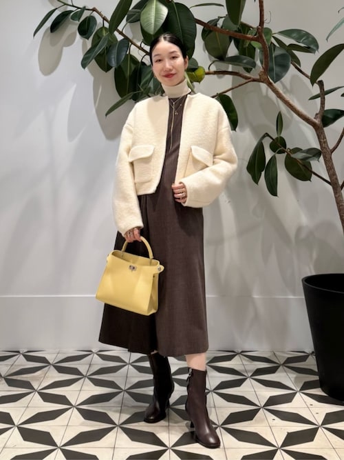 ♥美品 TOMORROWLAND COLLECTION ジップアップブルゾン セール】ナップコットン ジップアップブルゾン（ブルゾン