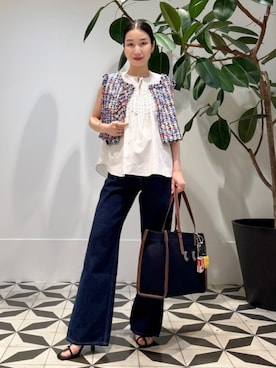 「Anya Hindmarch」｜Nito_TOMORROWLANDさん（レディース・158cm）の夏コーディネート