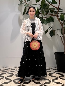 新品 ne Quittez Pas⭐︎ノースリーブロングワンピース NE QUITTEZ PAS!（ヌキテパ）の「＜ne Quittez pas＞∴ギャザー