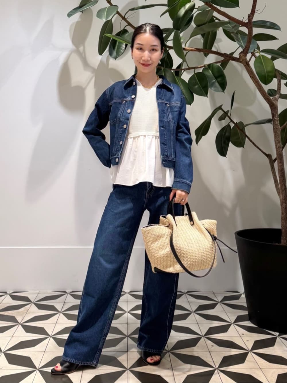 【マカフィー】デニムセットアップ MACPHEEのデニムジャケットを使った人気ファッションコーディネート - WEAR