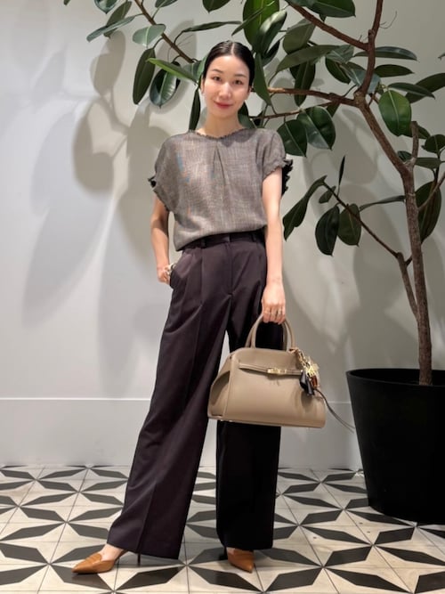 Ballsey ポリエステルレーヨンカラミ タックスリーブブラウス 楽天市場】Ballsey(ボールジィ) ポリエステルレーヨンカラミ