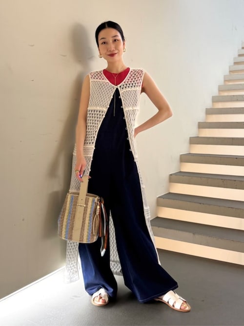 セール】コットンシルクデニム サロペット（サロペット/オーバーオール