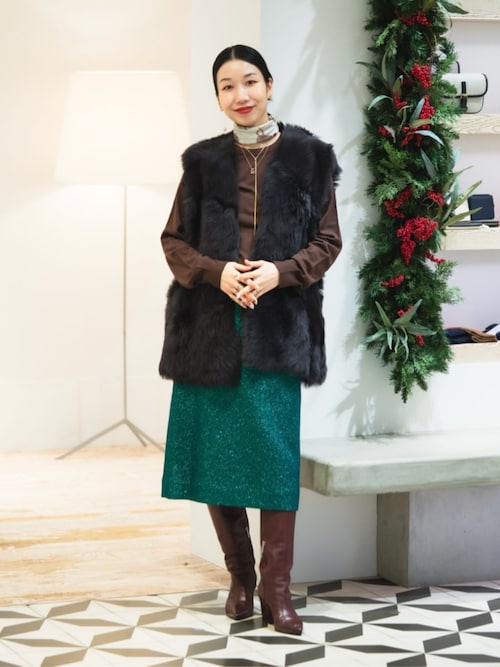 TOMORROWLAND tricot スーパーファインメリノウール クルーネックプル