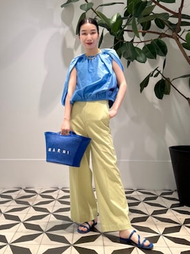 「MACPHEE（マカフィー）のアイテム」を使った、Nito_TOMORROWLANDさん（レディース・158cm）の夏コーディネート