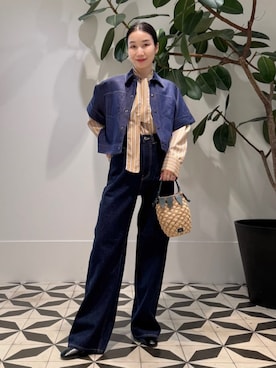 「MACPHEE（マカフィー）のアイテム」を使った、Nito_TOMORROWLANDさん（レディース・158cm）の夏コーディネート