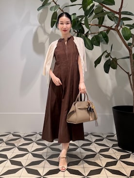 「アイテム（財布/小物、グリーン系）」を使った、Nito_TOMORROWLANDさん（レディース・158cm）の夏コーディネート
