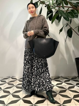 BACCA（バッカ）の「アルパカラメミックス ハイネックフードパーカー