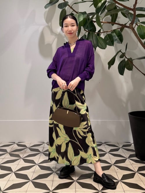 Ballsey スカート ビビフラワープリント マーメイドスカート