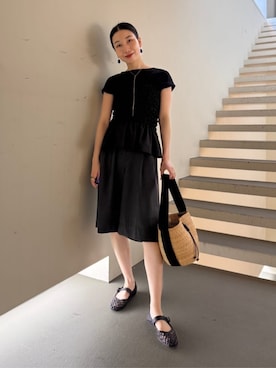 「MACPHEE（マカフィー）のアイテム」を使った、Nito_TOMORROWLANDさん（レディース・158cm）の夏コーディネート