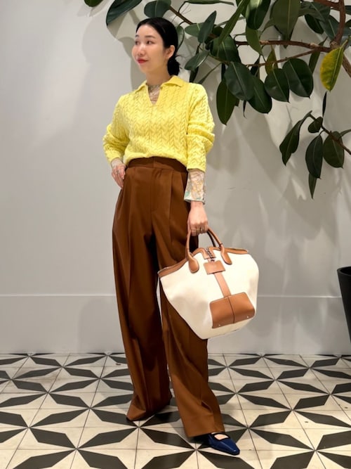 トゥモローランド マカフィー ゆったり上品ゴールドジップケーブル