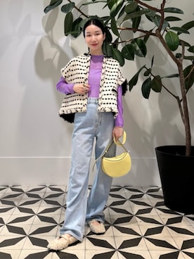 「アイテム（ネックレス、グリーン系）」を使った、Nito_TOMORROWLANDさん（レディース・158cm）の夏コーディネート