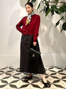 「シャツワンピ」｜「アイテム（財布/小物）」を使った、Nito_TOMORROWLANDさん（レディース・158cm）の夏コーディネート