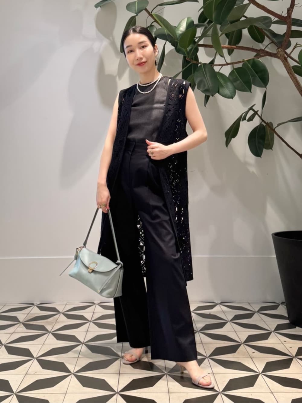 BALLSEY（ボールジィ）の「ダイヤモチーフエンブロイダリー ロングジレ
