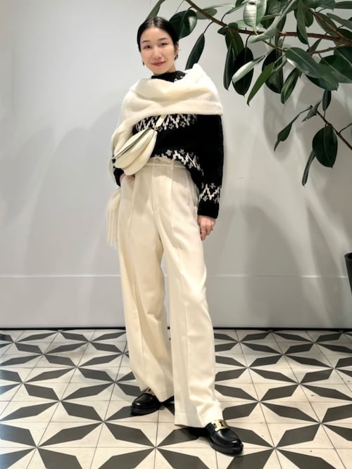 TOMORROWLAND ストール マフラー アルパカナイロン ソリッド