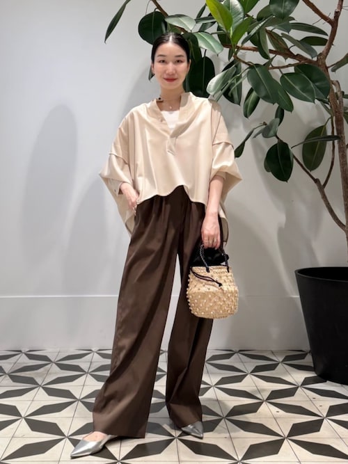 Le Nine NINA CRY S LEATHER バスケットバッグ（かごバッグ