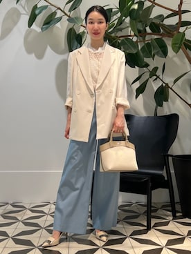 チュールエンブロイダリー レースフレンチスリーブプルオーバー BALLSEY（ボールジィ）の「チュールエンブロイダリー レース