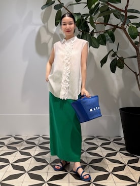 「BACCA（バッカ）のアイテム」を使った、Nito_TOMORROWLANDさん（レディース・158cm）の夏コーディネート