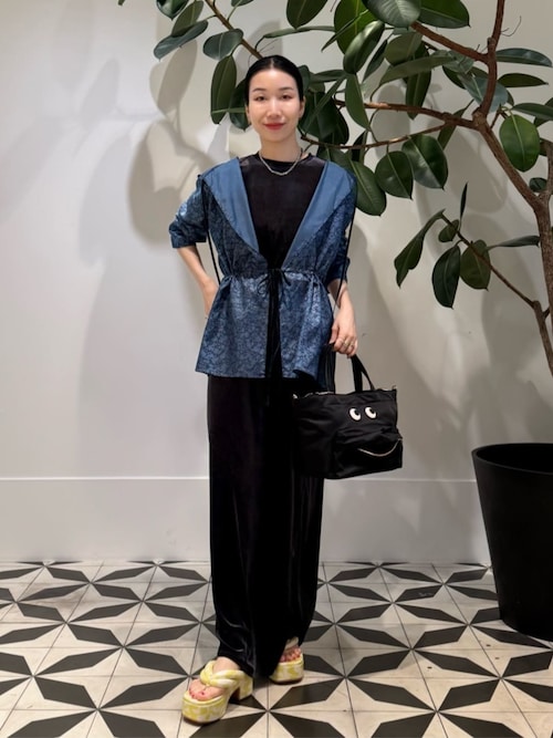 inner piece ベロアジャージー ロングスカート（スカート