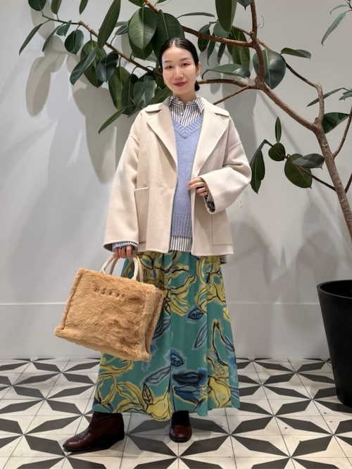 プレミアムウールリバー オープンカラーショートコート（その他