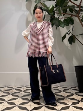 「MACPHEE（マカフィー）のアイテム」を使った、Nito_TOMORROWLANDさん（レディース・158cm）の夏コーディネート