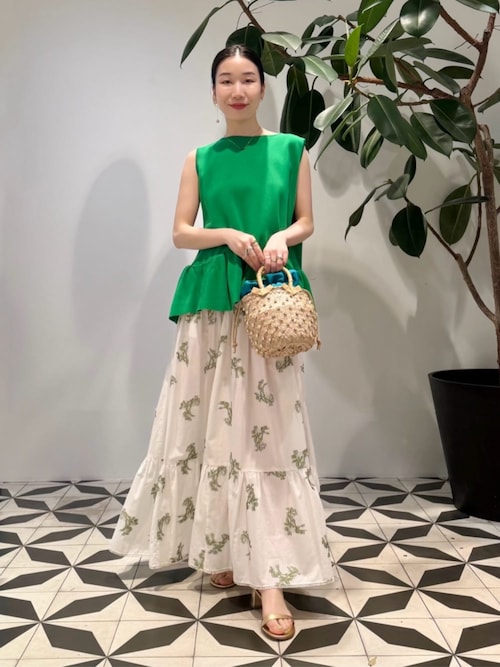 Le Nine NINA CRY COTTON S バスケットバッグ（かごバッグ