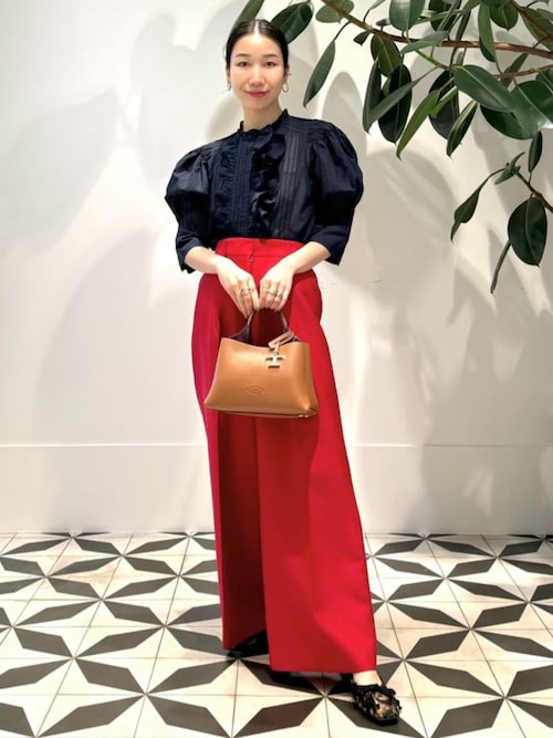 パンツ Bibiy. DIANA SLACKS BIBIY. MADE | DIANA SLACKS NAVY｜Bibiy.