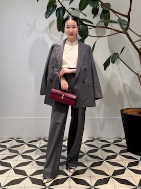 「TOMORROWLAND （トゥモローランド）のLIE STUDIO THE SOFIE リング（リング、ゴールド系）」を使った、Nito_TOMORROWLANDさん（レディース・158cm）の秋コーディネート