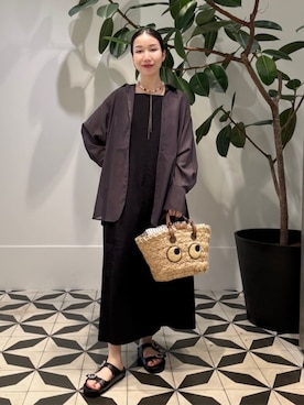 「MACPHEE（マカフィー）のアイテム（ワンピース/ドレス）」を使った、Nito_TOMORROWLANDさん（レディース・158cm）の夏コーディネート