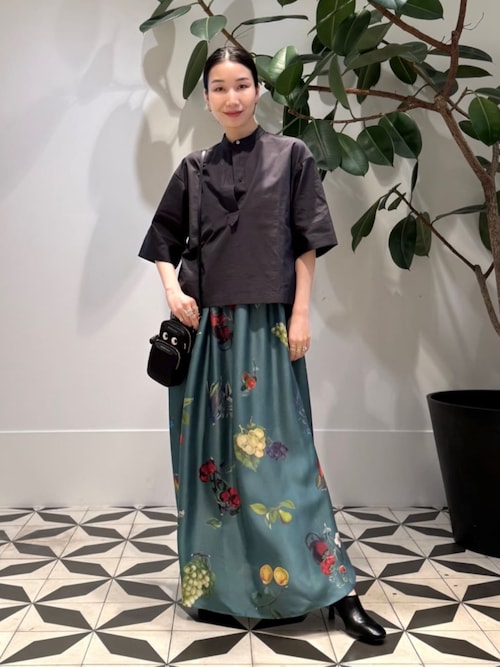 CABaN シルクロングワンピース CABaN シルク HARVEST ロングワンピース｜トゥモローランド 公式通販