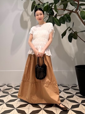 「MACPHEE（マカフィー）のアイテム」を使った、Nito_TOMORROWLANDさん（レディース・158cm）の夏コーディネート