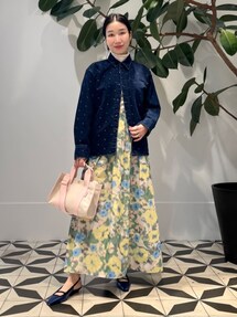 のんちゃんBallsey/ワイルドフラワープリント ギャザースカート Ballsey ワイルドフラワープリント ギャザーボリュームスカート