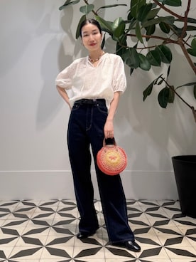 「Anya Hindmarch」｜Nito_TOMORROWLANDさん（レディース・158cm）の夏コーディネート