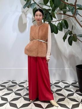 「アイテム（ベルト、ゴールド系）」を使った、Nito_TOMORROWLANDさん（レディース・158cm）の秋コーディネート