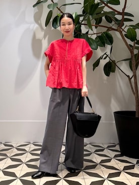 「MACPHEE（マカフィー）のアイテム」を使った、Nito_TOMORROWLANDさん（レディース・158cm）の夏コーディネート
