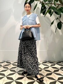 ソフトシャイニーブークレー Aラインプルオーバーを使った人気