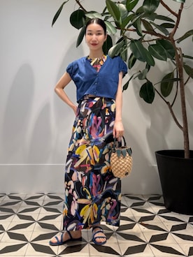 「gianvitorossi」｜Nito_TOMORROWLANDさん（レディース・158cm）の夏コーディネート
