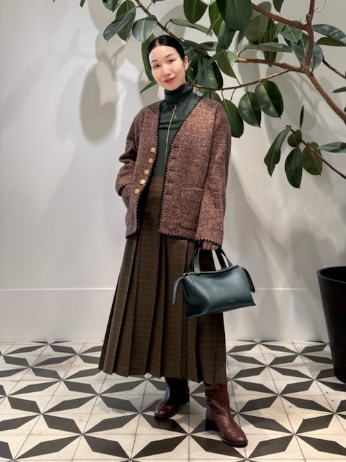 ウールナチュラルストレッチ プリーツスカート（スカート）｜MACPHEE