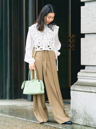 【Ballsey】モザイクモチーフエンブロイダリー ノーカラージャケット 1673321566_320.jpg