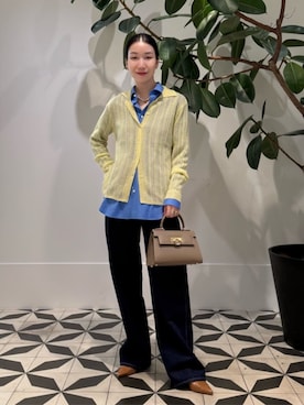 「アイテム（ネックレス、パープル系）」を使った、Nito_TOMORROWLANDさん（レディース・158cm）の夏コーディネート